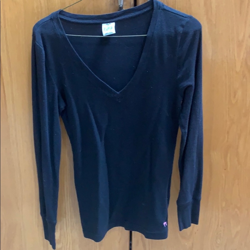 Pink Victoria’s Secret V-neck light thermal Sz S